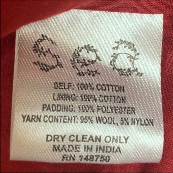 SEA New York Red Jacket Cropped Theodora Paisley Quilted Cotton Size S NWT - Picture 8 of 8